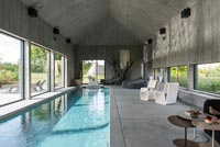 Modern swimming pool 