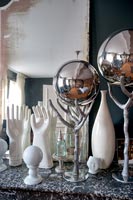 Eclectic display of ornaments 