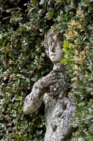 Classical statue in garden - detail 
