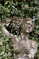 Classical statue in garden - detail 