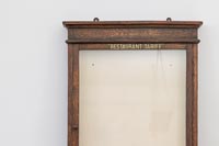 Vintage menu frame for making a memories notice board 