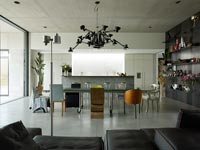Contemporary open plan living space with kitchen-diner 
