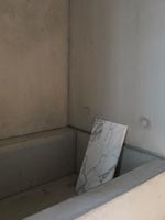 Contemporary concrete bath