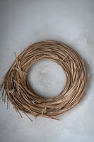 Dried reed wreath 