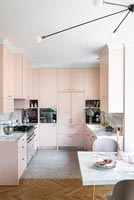 Modern pink kitchen 