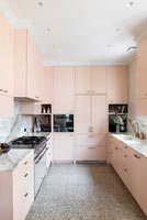 Modern pink kitchen 