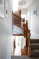 Carpeted wooden staircase 