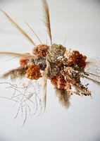 Detail of dried flower arrangement 
