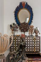 Unusual mirrors and sculptures 