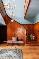 Classic wooden staircase 
