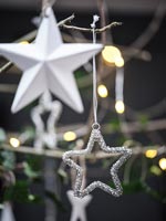 Christmas decorations - Modern stars on branches 