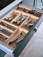 Cutlery tray in kitchen drawer 