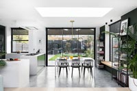 Contemporary kitchen-diner in open plan living space 