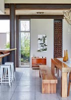 Contemporary kitchen-dining room