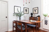Vintage furniture in small dining room 