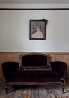 Antique sofa and classic painting - detail 