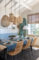 Dining area in coastal cabin
