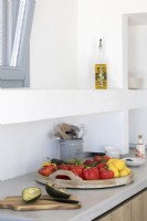 Cycladic style kitchen