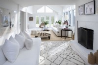 Contemporary white living room