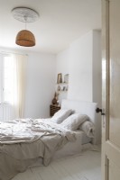 Simple white country bedroom