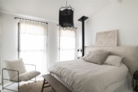 Neutrally decorated modern bedroom