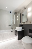 Modern tiled bathroom