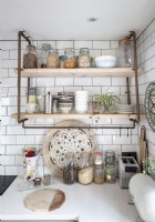 Kitchen shelf over worktop - detail 