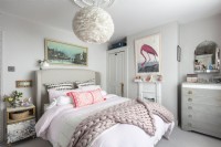 Eclectic feminine bedroom