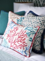 Colourful coastal inspired cushions