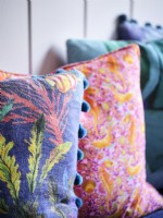 Colourful sea inspired cushions