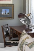 Detail of desk and lamp