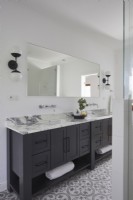 Black and white bathroom