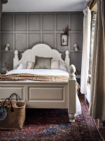 Classic bedroom featuring white bed