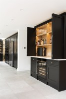 Modern classic kitchen with integrated bar