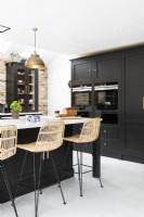 Classic kitchen with island and integrated ovens