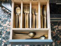 Modern kitchen cutlery drawer