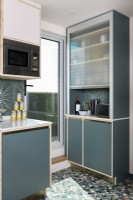 Contemporary modern kitchen with storage