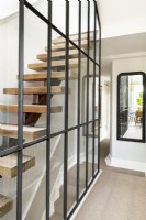 Modern industrial staircase