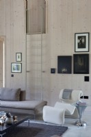 Designer furniture in contemporary living room