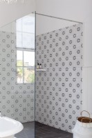 Tiled shower enclosure 