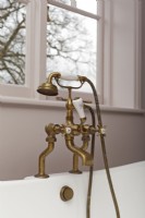 Brass bath mixer tap and shower head