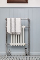 Traditional Heated towel rail. Victorian style
