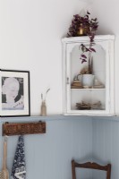 Bathroom detail, corner cupboard. 

Classic victorian with a vintage twist. Bathroom includes full roll top bath and shower