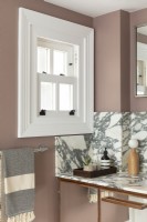 Vanity unit with marble surround