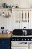 Range cooker in shaker style kitchen