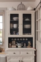 Painted dresser in country dining room