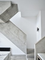 Concrete industrial style stairway