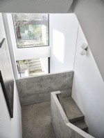 Industrial style stairway in muted tones