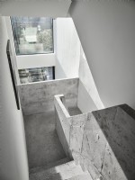 Contemporary concrete stairway