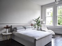 Contemporary bedroom in neutral tones